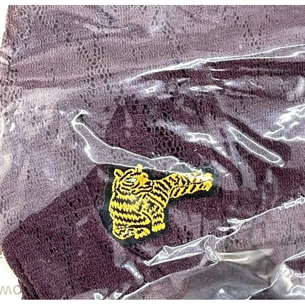 Vtg Tigress by Faberge 1970s‎ Pantyhose~PURPLE Plum 100-165# Nylon Lace Bikini